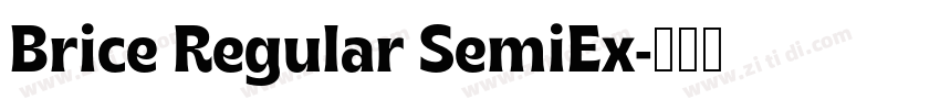 Brice Regular SemiEx字体转换